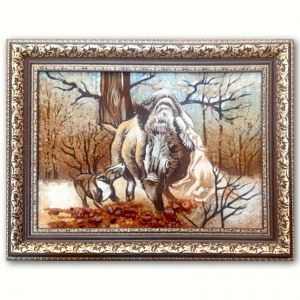 Картина Охота на кабана