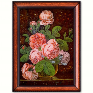 Картина Розовые розы в вазе