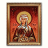 Икона Раиса (Ираида) из янтаря