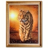 Картин Тигр из янтаря