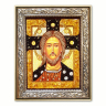 Икона Спаситель Спас Златые Власа из янтаря