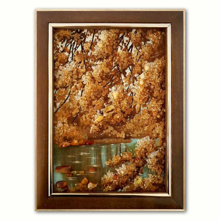 Пейзаж - Янтарная ветка из янтаря