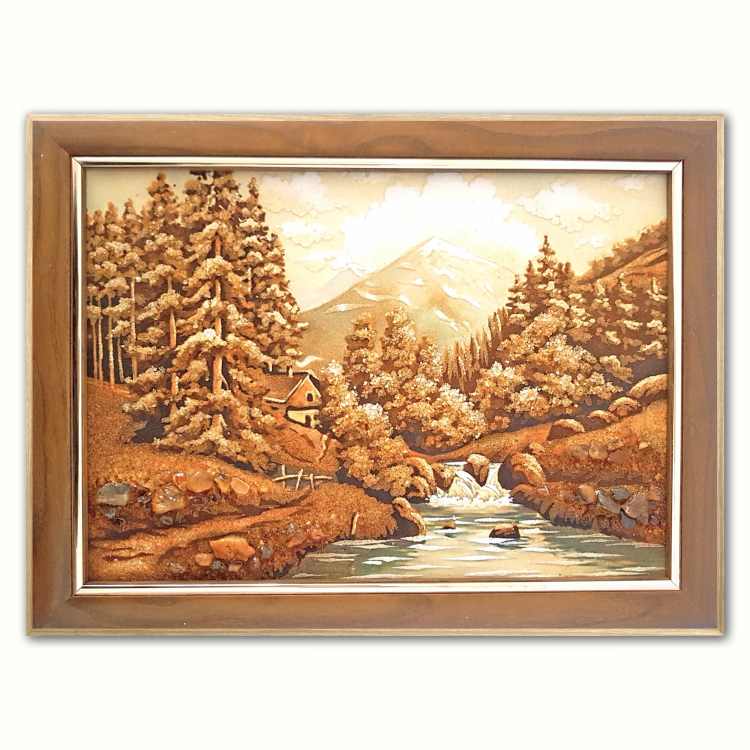 Пейзаж - Горная долина из янтаря