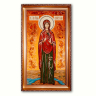 Икона Ирина Египетская из янтаря