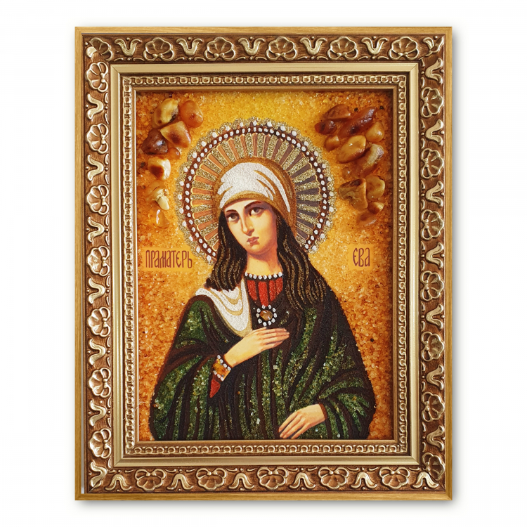 Икона Ева из янтаря