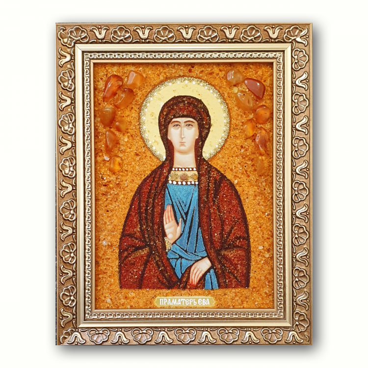 Икона Ева Праматерь из янтаря
