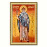 Икона Спиридон Чудотворец Тримифунтский из янтаря
