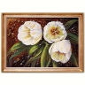 Картина Белые тюльпаны из янтаря