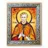 Икона Авва Дорофей из янтаря