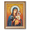 Икона Образ Богородицы Неувядаемый Цвет из янтаря