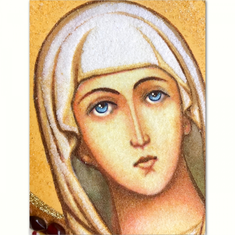 Икона Святая мученица Наталия из янтаря