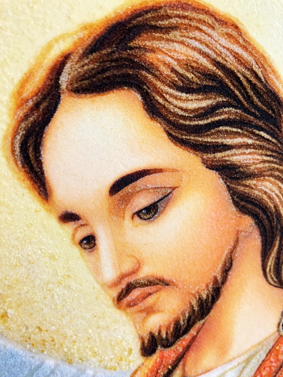 Икона Первое причастие из янтаря