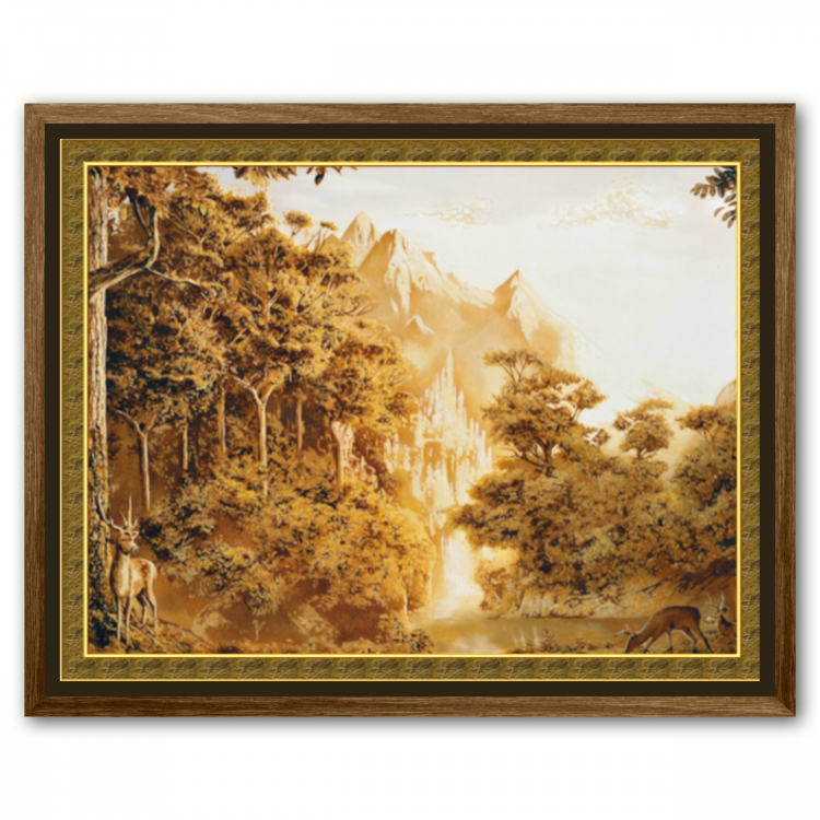 Пейзаж - Сказочный лес из янтаря