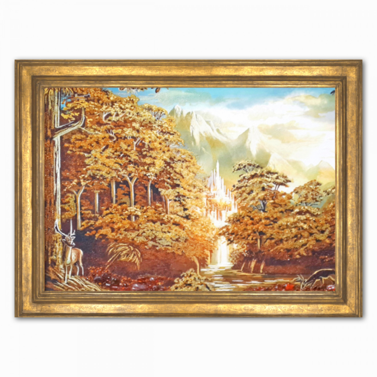 Пейзаж - Сказочный лес из янтаря