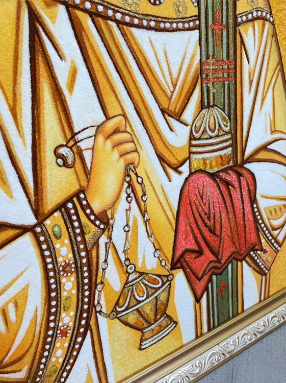 Икона Стефан (Степан) из янтаря