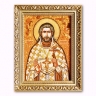 Икона Николай Искровский из янтаря