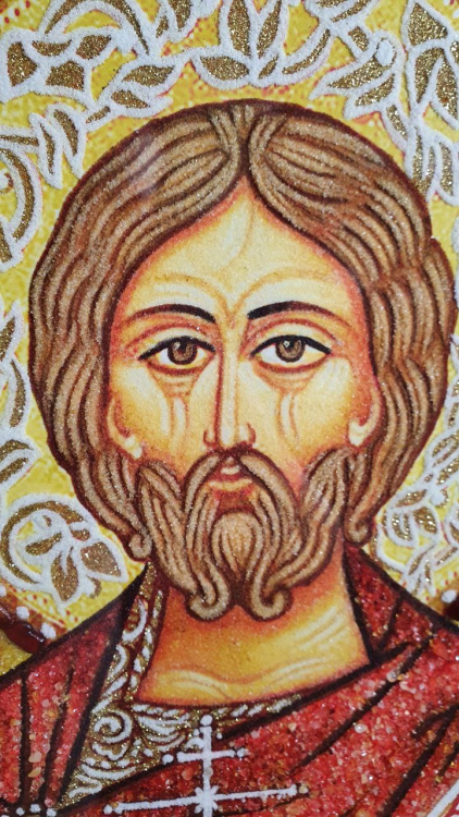 Икона Назарий Римлянин из янтаря