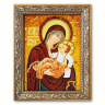 Икона Муромская Богородица из янтаря