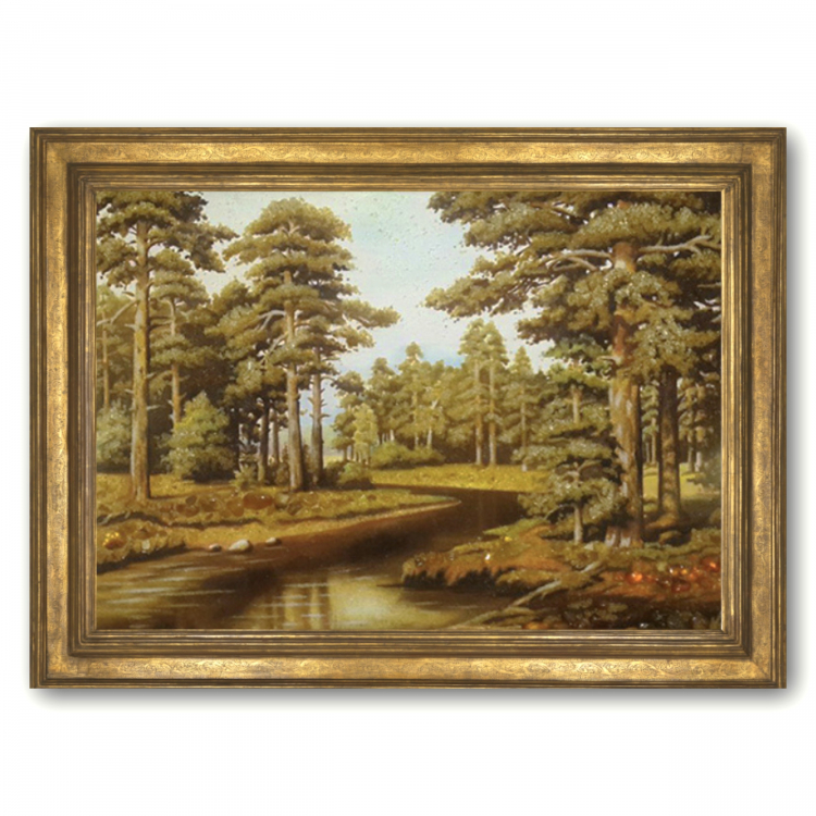 Пейзаж - Сосновый лес из янтаря