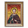 Икона Виктор Дамасский из янтаря