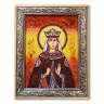 Икона Милица (Евгения) Сербская из янтаря
