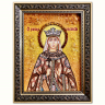 Икона Милица (Евгения) Сербская из янтаря