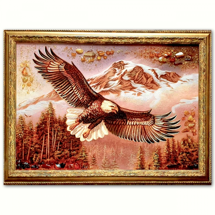 Картина Орлан – Белоголовый орел из янтаря