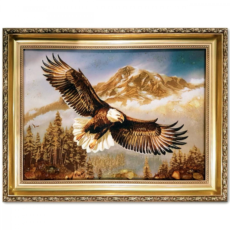 Картина Орлан – Белоголовый орел из янтаря
