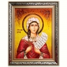 Икона Святая Мученица Виктория из янтаря