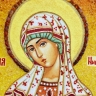 Икона Виктория Никомидийская из янтаря