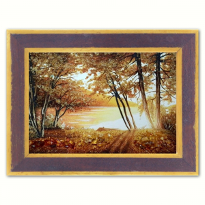 Пейзаж - Восход солнца на берегу озера