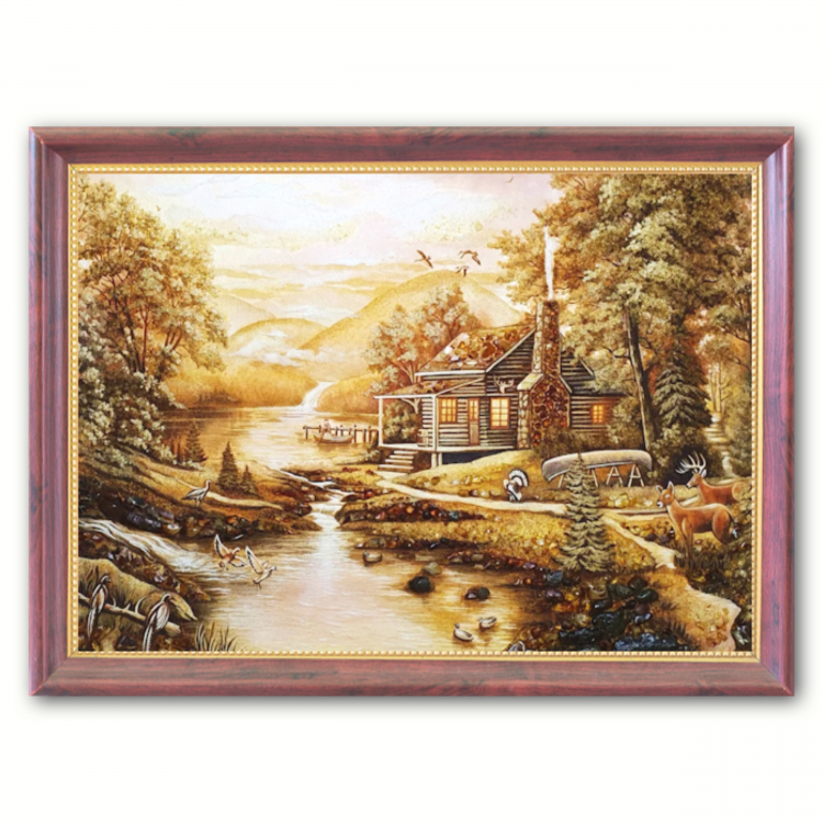 Пейзаж - Дом лесника из янтаря