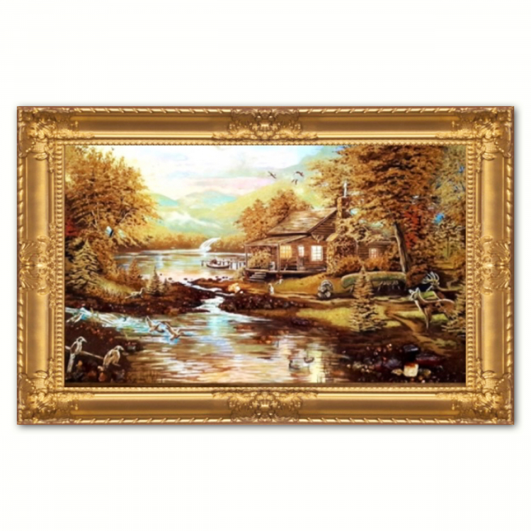 Пейзаж - Дом лесника из янтаря