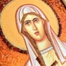 Икона католическая Вера из янтаря