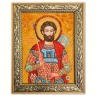 Икона Иван Воин из янтаря