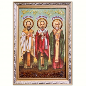 Икона Василий Великий, Григорий Богослов и Иоанн Златоуст