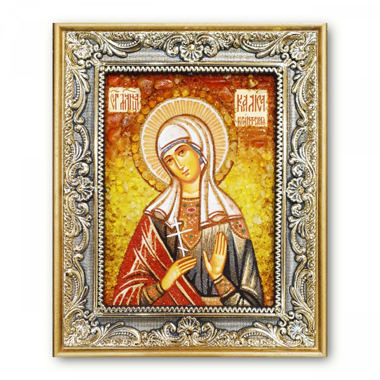Икона Калиса Коринфска из янтаря