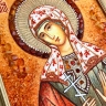 Икона Калиса Коринфска из янтаря