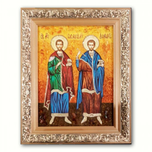 Икона ростовая Косма и Дамиан