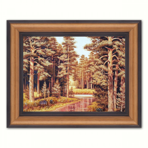 Пейзаж - Утро в еловом лесу