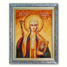Икона Святая Нина Каппадокийская из янтаря