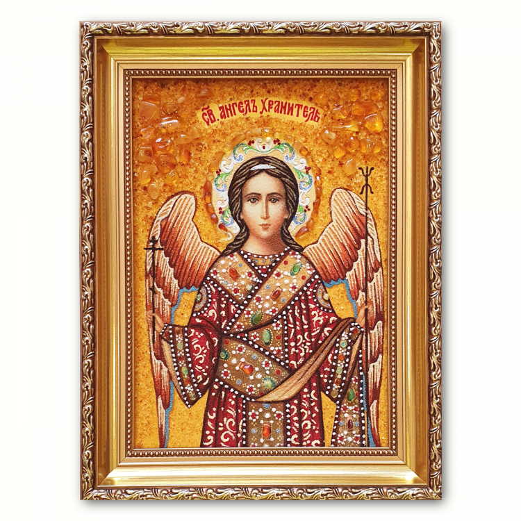 Прекрасный образ - Ангела Хранителя из янтаря