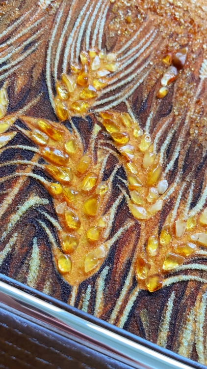 Пейзаж - Пшеничное поле из янтаря