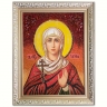 Икона Святая Галина из янтаря