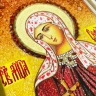 Икона Святая София Римская из янтаря