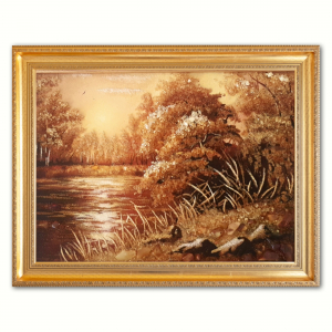 Пейзаж - Осенний день у пруда