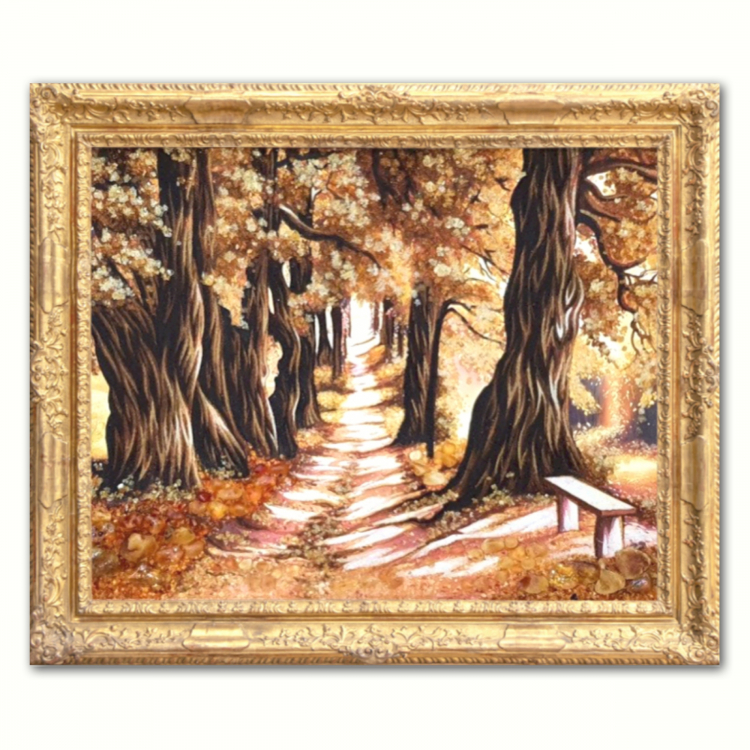 Дубовая аллея - пейзаж из янтаря
