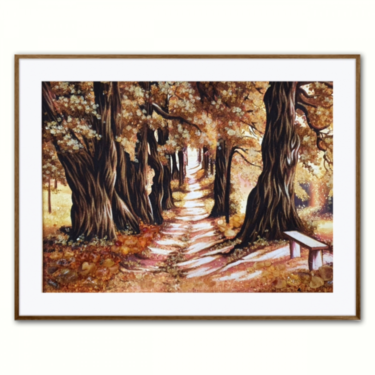 Дубовая аллея - пейзаж из янтаря