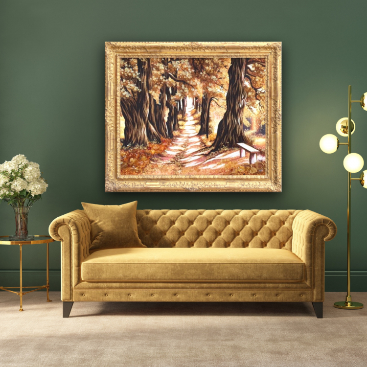 Дубовая аллея - пейзаж из янтаря