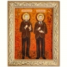 Икона Святые юристы Иван Ковшаров и Юрий Новицкий из янтаря